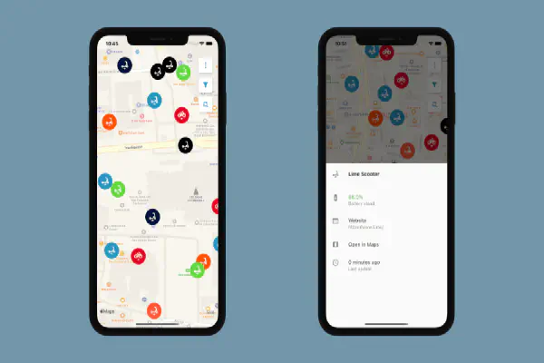 E-Scooter & Bike Map