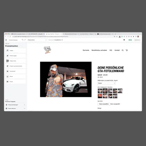 Onlineshop für Grand Theft Art