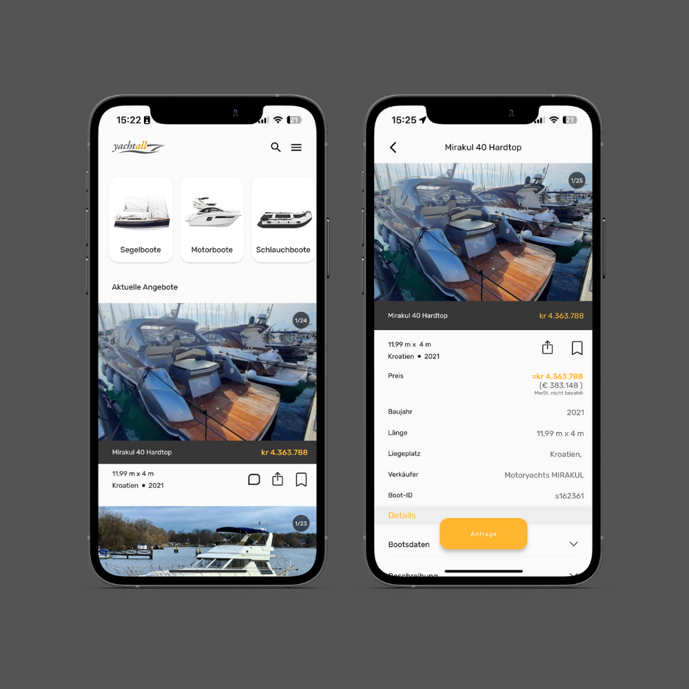 YachtAll Buchungs-App